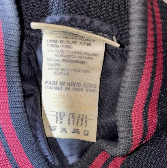 Vintage Puma Varsity Jacket Black/marone size L - Picture 4 of 12